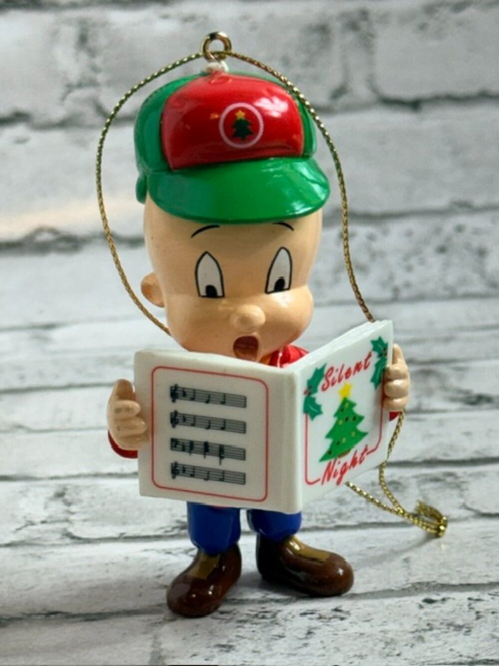 Elmer Fudd 1989 Danbury Mint Bugs Bunny Friends Christmas Ornament Looney Tunes